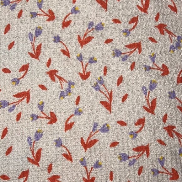 Free people tan/orange one of the girls cami floral print crop top size Large - Picture 6 of 13